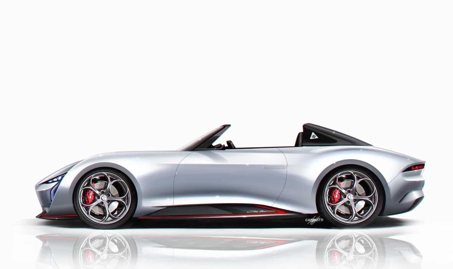 Nuova Alfa Romeo Spider 2025, torna la scoperta sportiva? Ecco un render