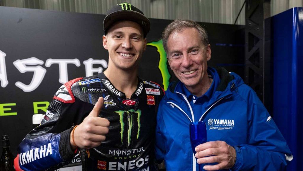 Fabio Quartararo e Lin Jarvis (Yamaha)