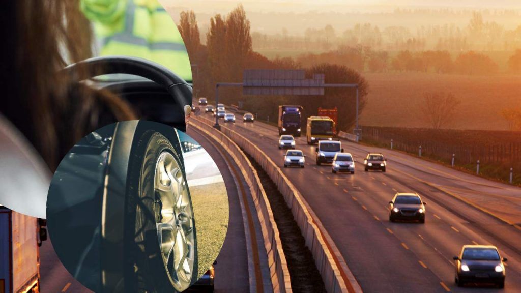 Auto ferma in autostrada