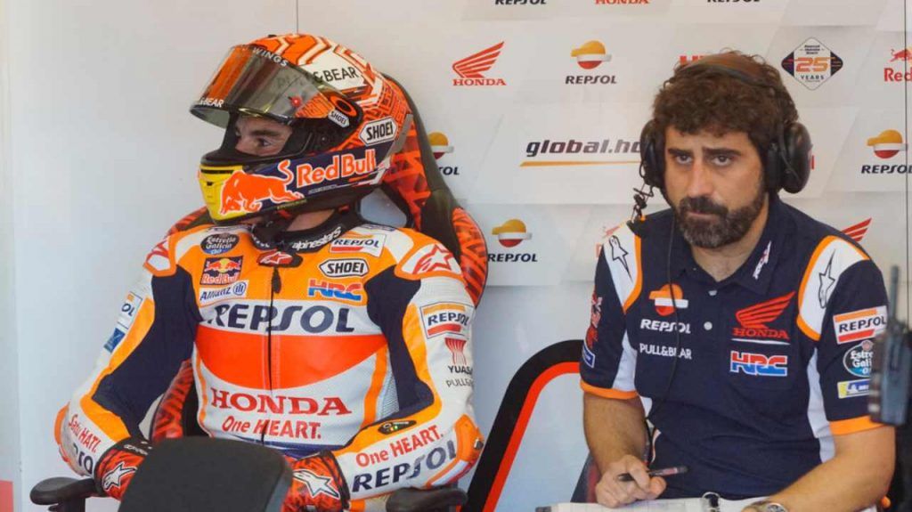 Marc Marquez e Santi Hernandez (LaPresse)