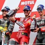 Il podio della MotoGP (Ansa)