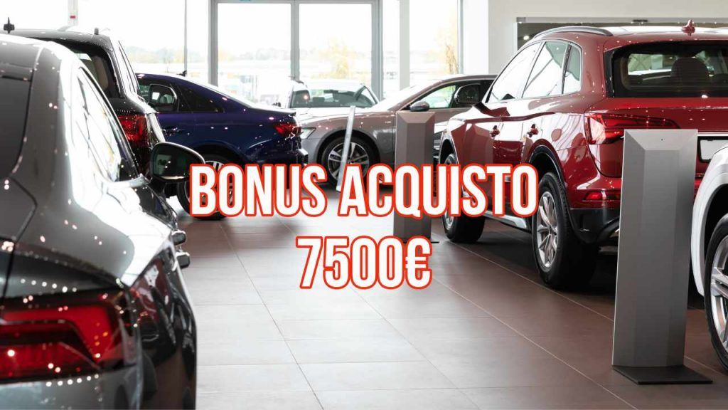 Clamoroso bonus acquisto auto