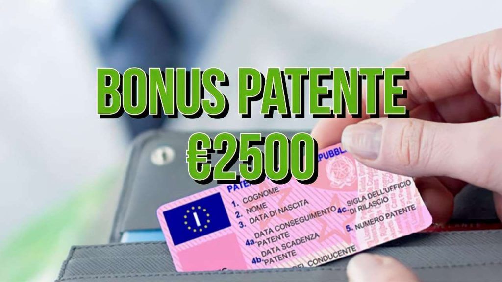 Bonus Patente 2500 euro