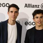 Alex Marquez e suo fratello Marc (Ansa)