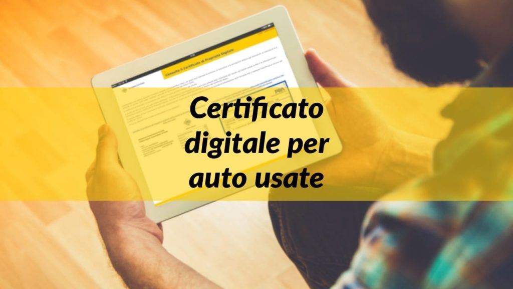 Certificato digitale auto