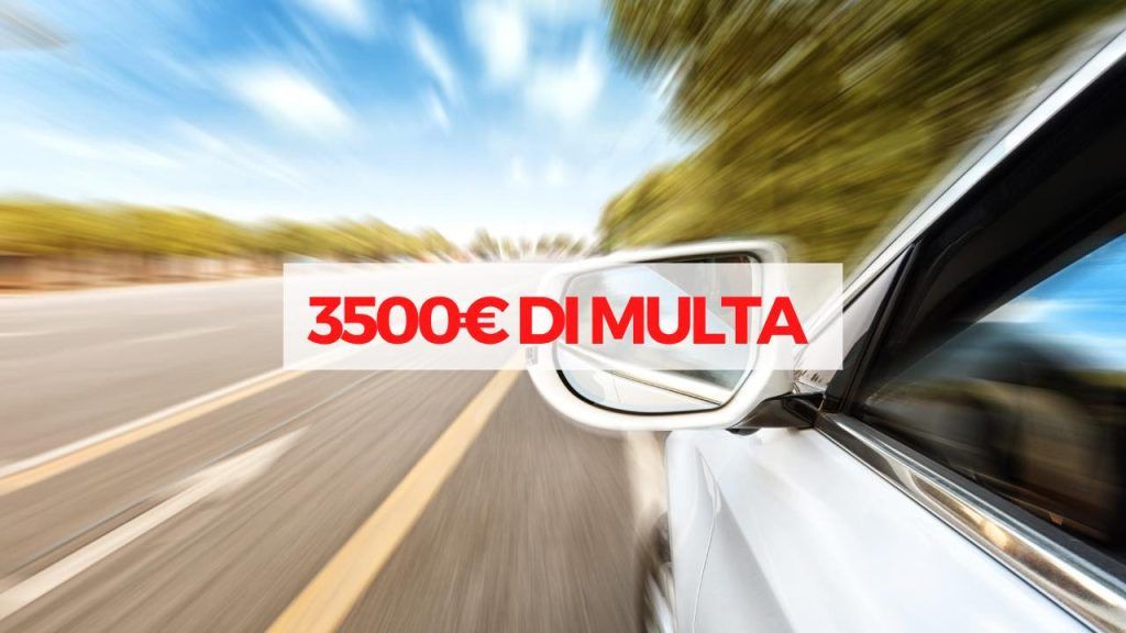 multa per velocità