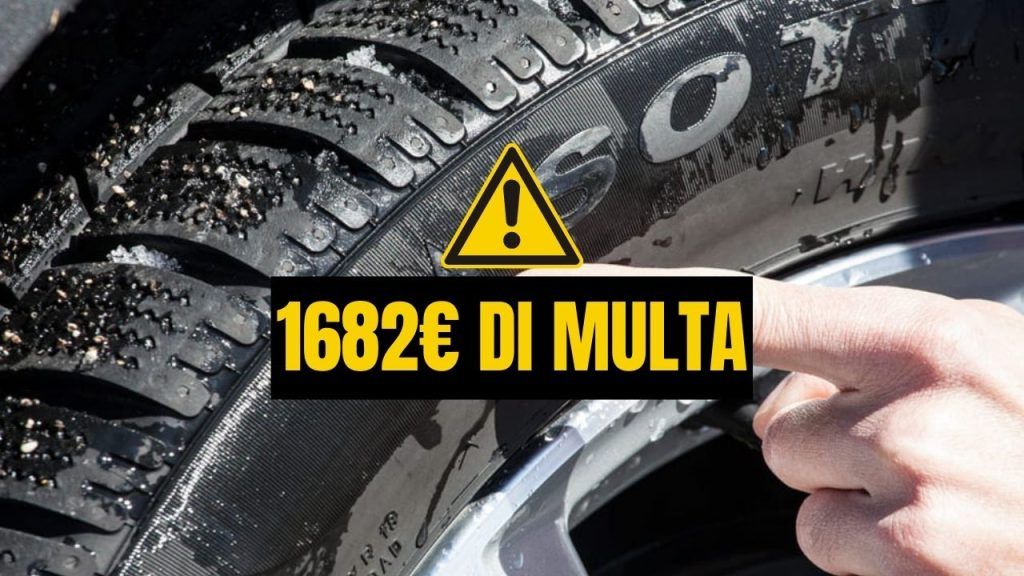 non puoi circolare con quelle gomme