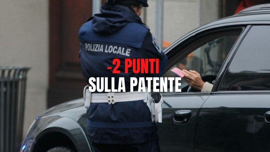 meno due punti sulla patente se non hai questo