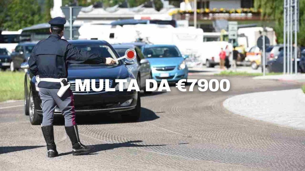 multa se non fai questo quando prendi auto