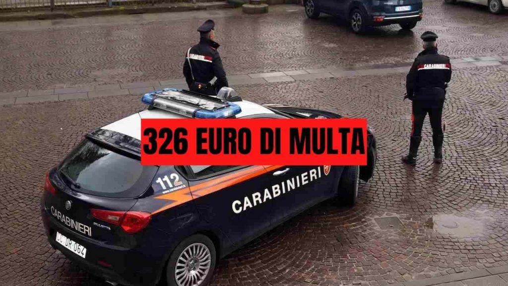 multa se non hai questo in auto