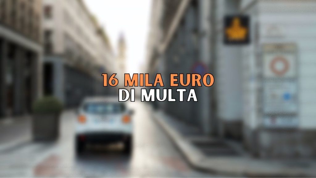 16 mila euro di multa