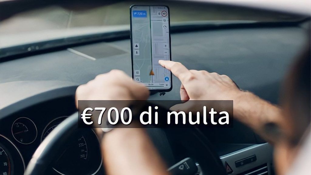 700 euro di multa per il navigatore