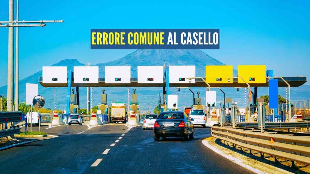 €500 di multa al casello