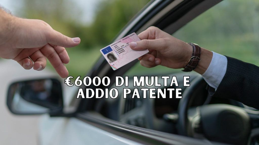 €6000 di multa