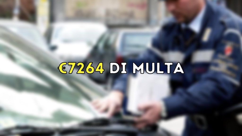 €7264 di multa