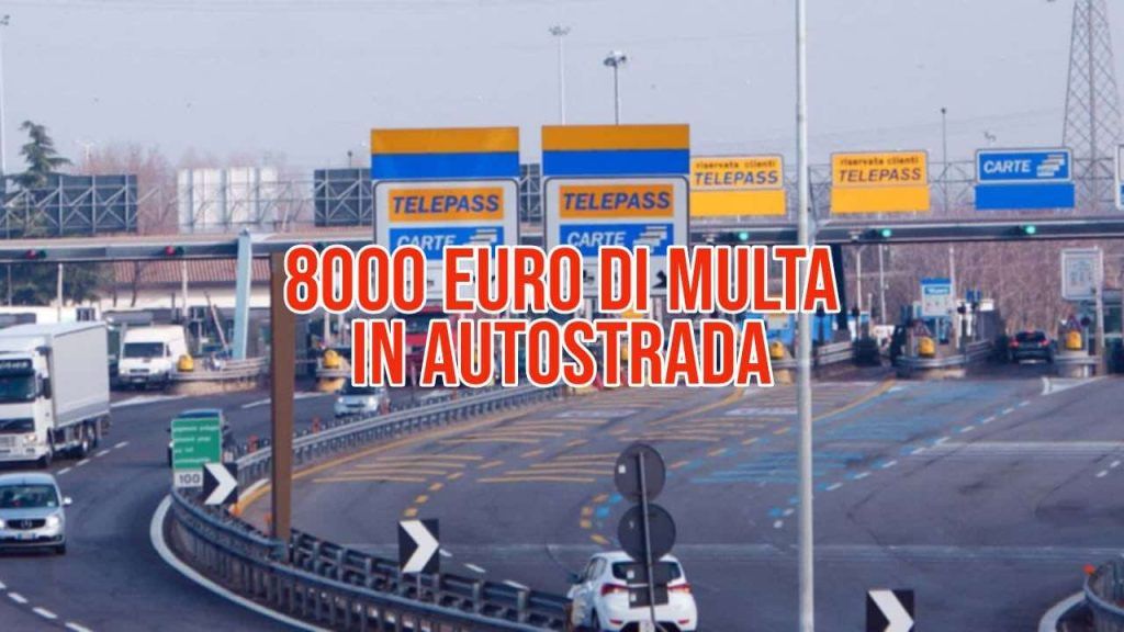 Multa in autostrada