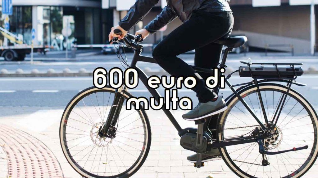 Multa in bici