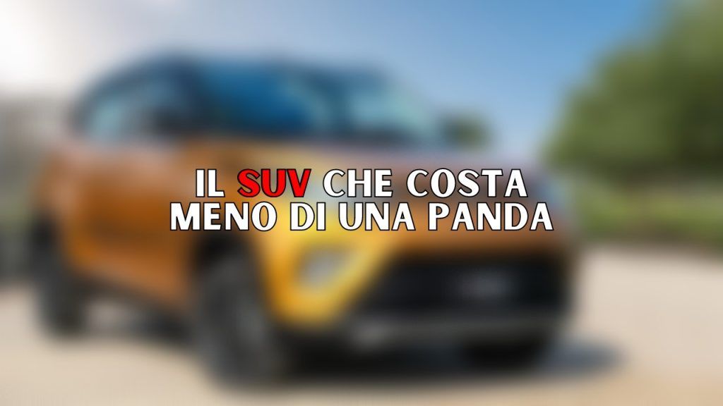 Il suv che costa meno di una panda