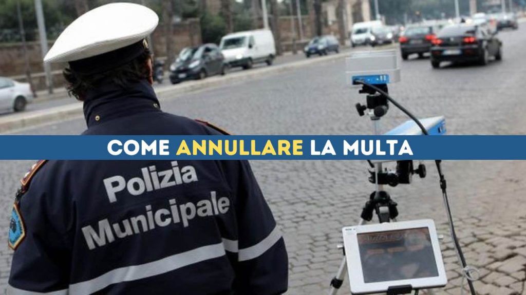 Annullare la multa