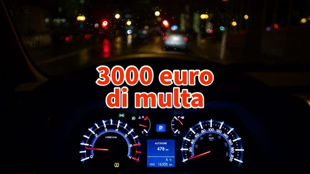 Multa di notte