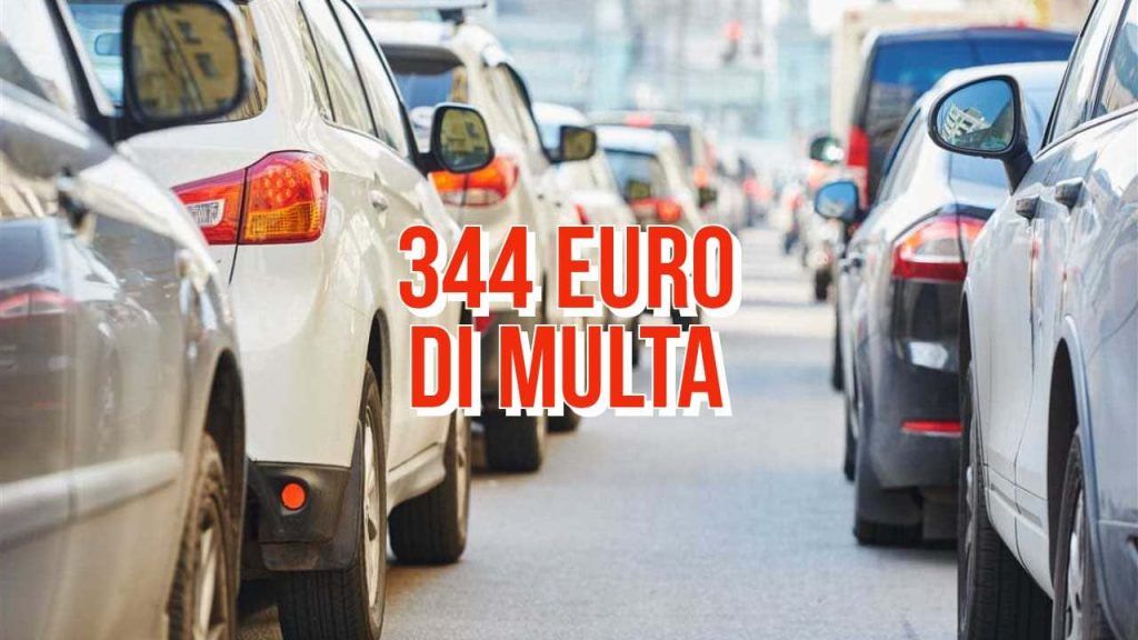 Multa in strada