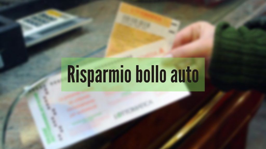 Maxi risparmio pagamento bollo auto