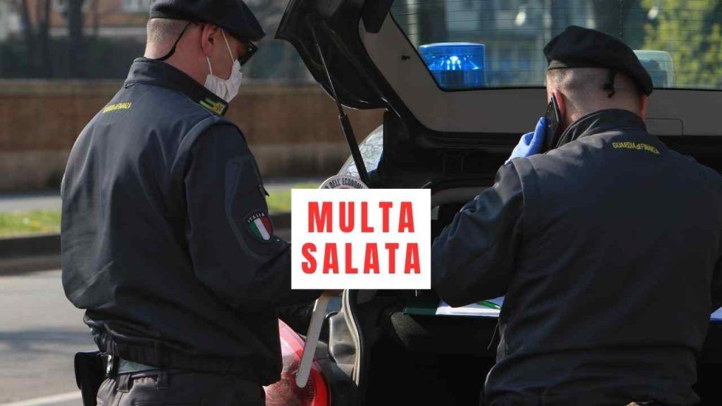 posto di blocco multa cane