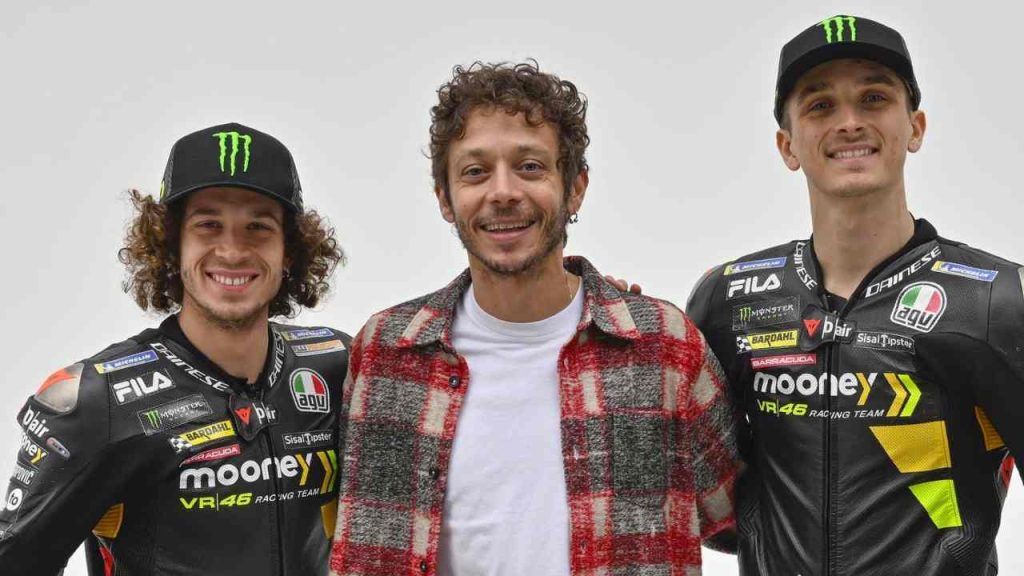 Marco Bezzecchi, Valentino Rossi e Luca Marini