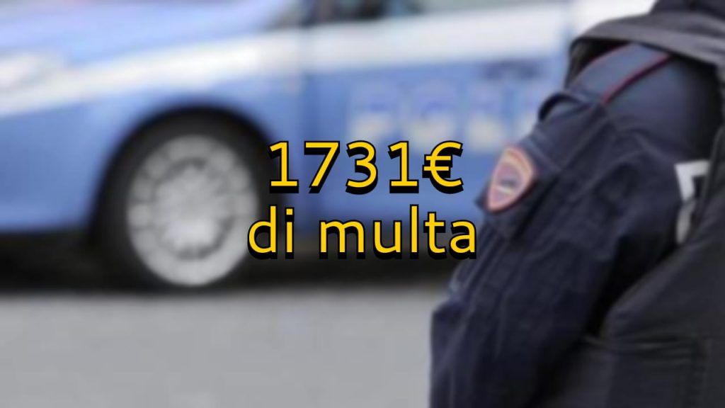 Multa codice della strada