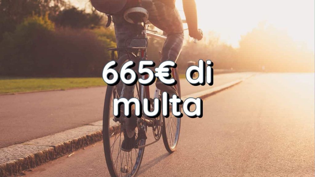 Multa in bicicletta