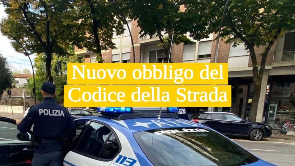 Nuovo obbligo del codice della strada