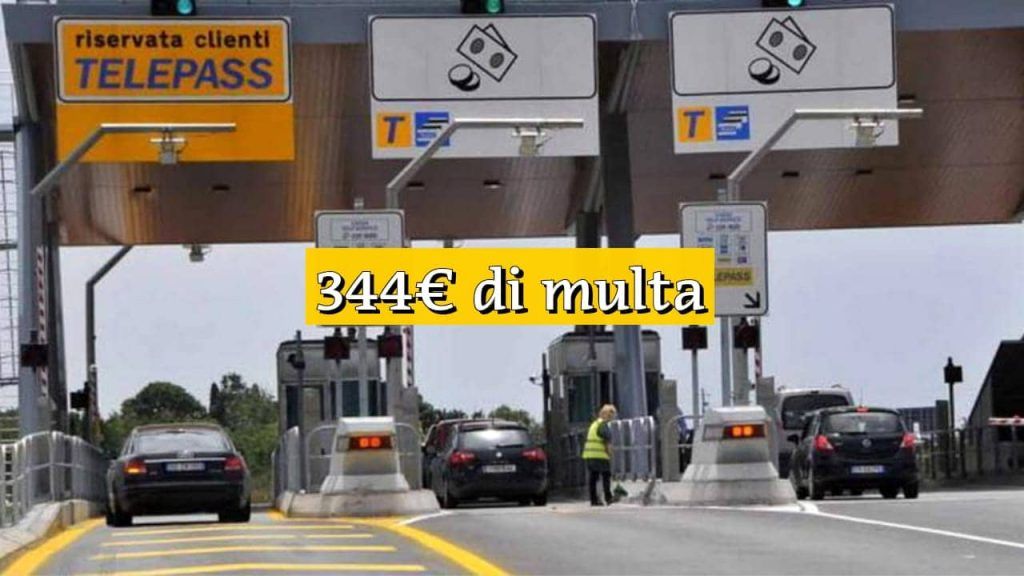 344 euro di multa