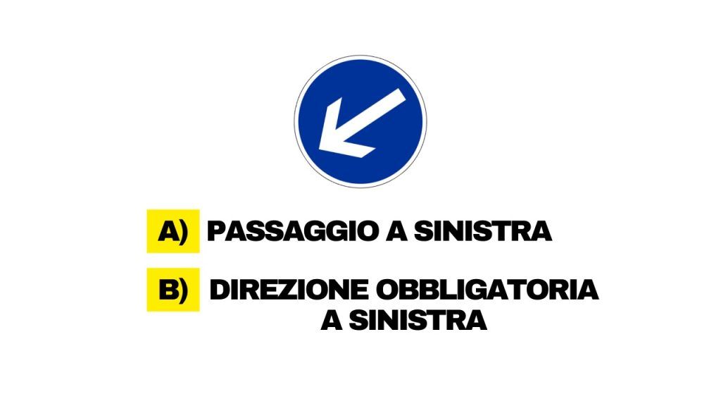 quiz segnale stradale